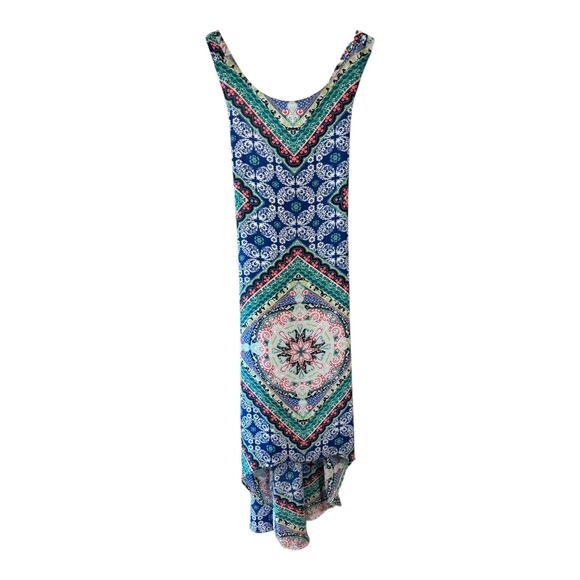 Anthropologie Skies Are Blue Hi-Low Dress‎ Women’s XS Paisley Chiffon Halter - Picture 7 of 9